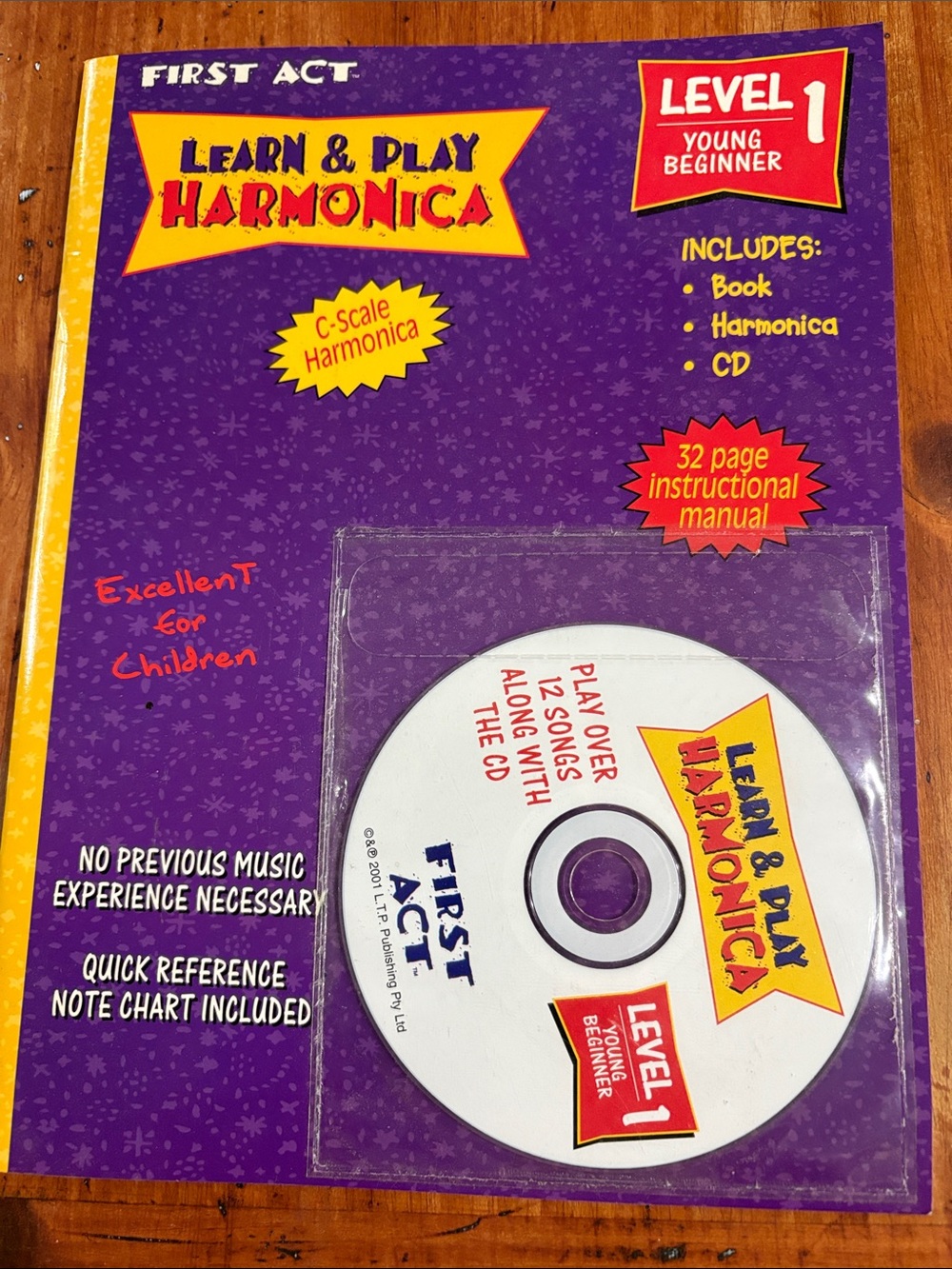 First Act Learn & Play Harmonica Level 1 - Purple